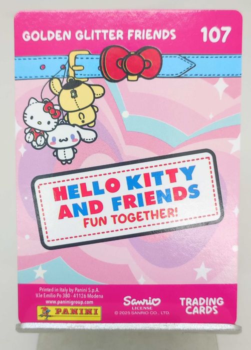Carta 107 Panini "Hello Kitty and Friends"