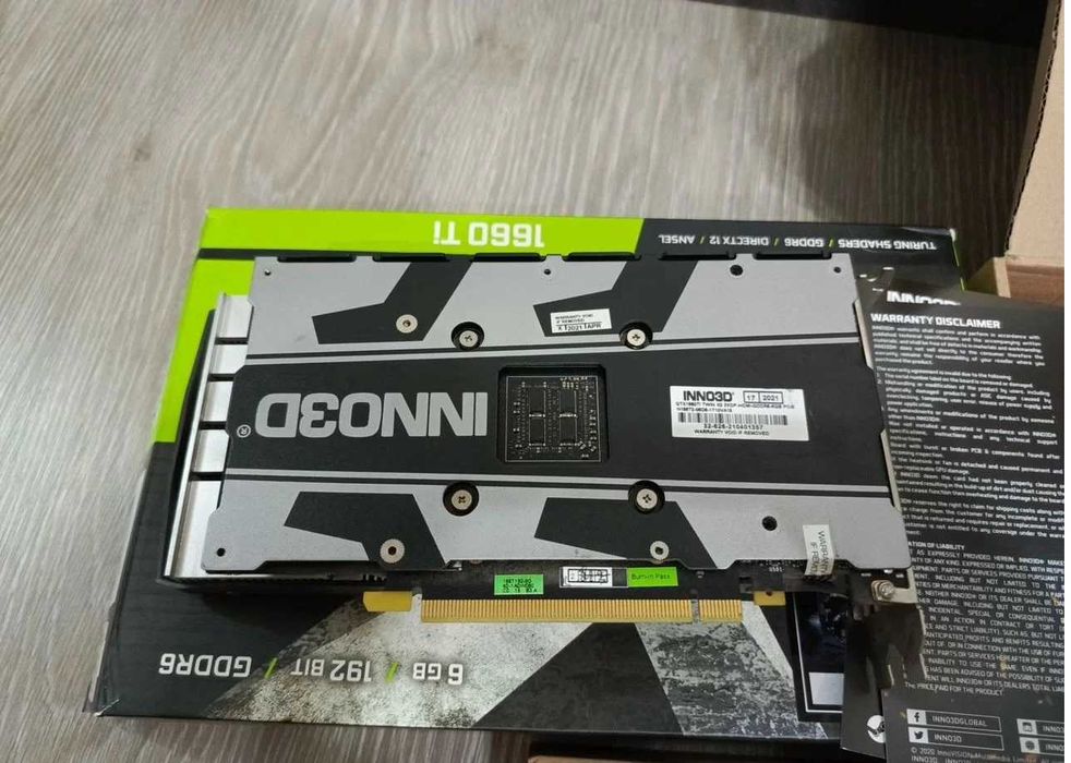Відеокарта INNO3D GeForce GTX 1660 Ti Twin X2, гарний стан
