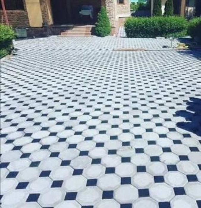 Тротуарная плитка!укладка