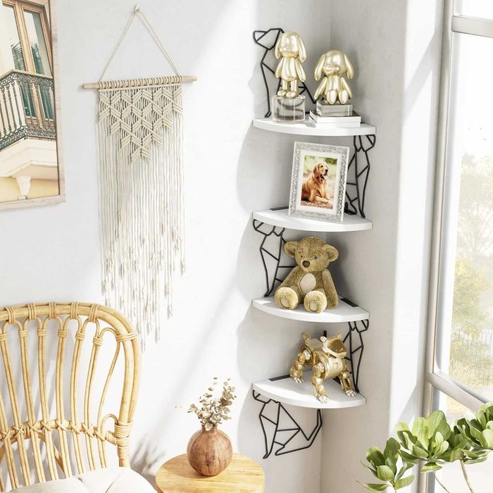 Alsonerbay Narożna Półka Ścienna z 4 Półkami Narożnymi PSY