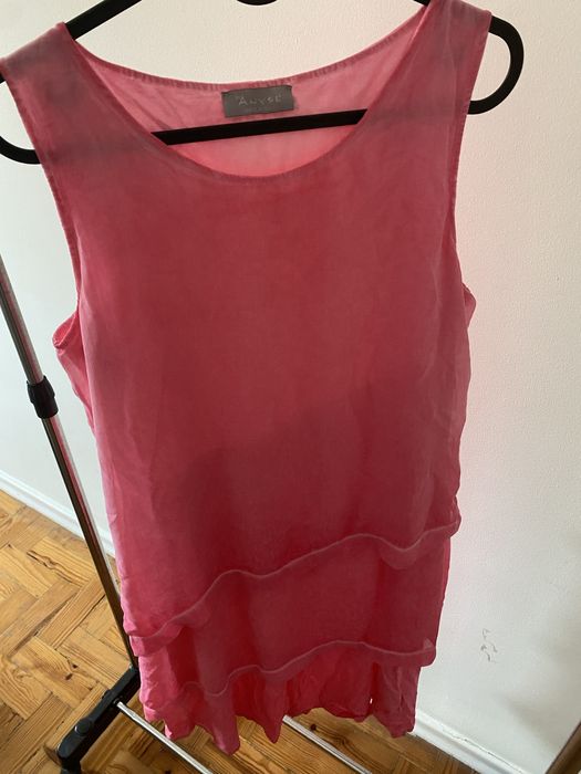 Vestido rosa para mulher