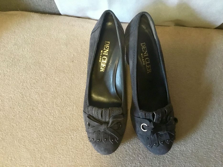 Pantofle zamszowe Deni Clear