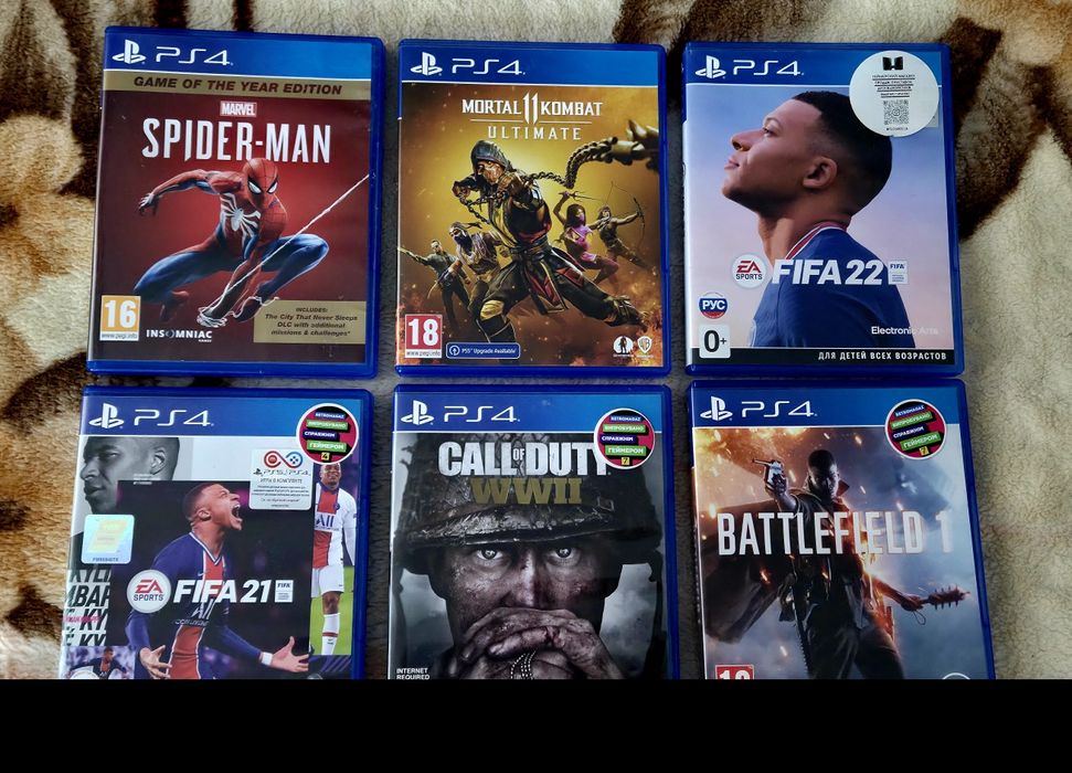 Продам диски для Sony PlayStation 4