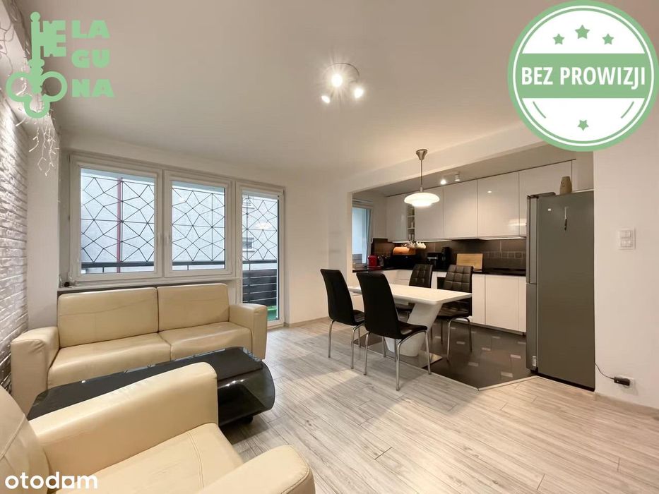Gdynia Dabrowa, 56m2, trzy pokoje, parter, balkon