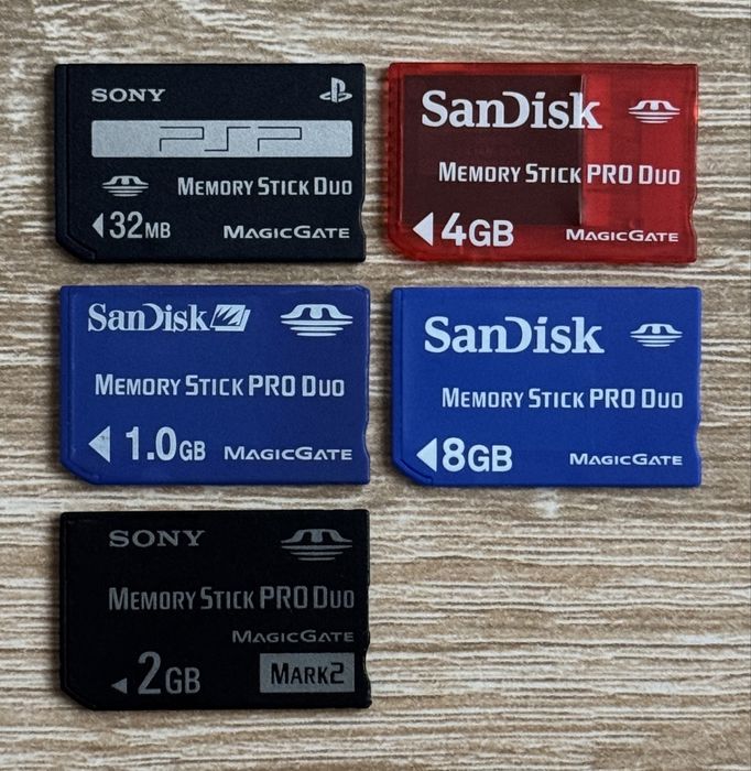 Карта памяти Memory Stick Pro Duo Magic Gate для Sony PlayStation PSP