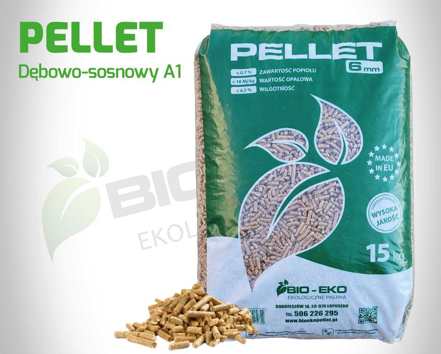 Pellet Pelet DĘBOWO-SOSNOWY 6m BioEko Olczyk Barlinek Rurex Lava Igła