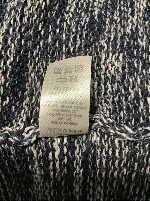 Szary sweter damski długi w melanż Papaya L