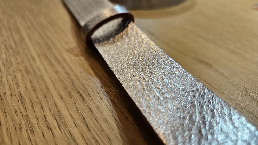 Borubar Skóroszyj - srebrny pasek skórzany