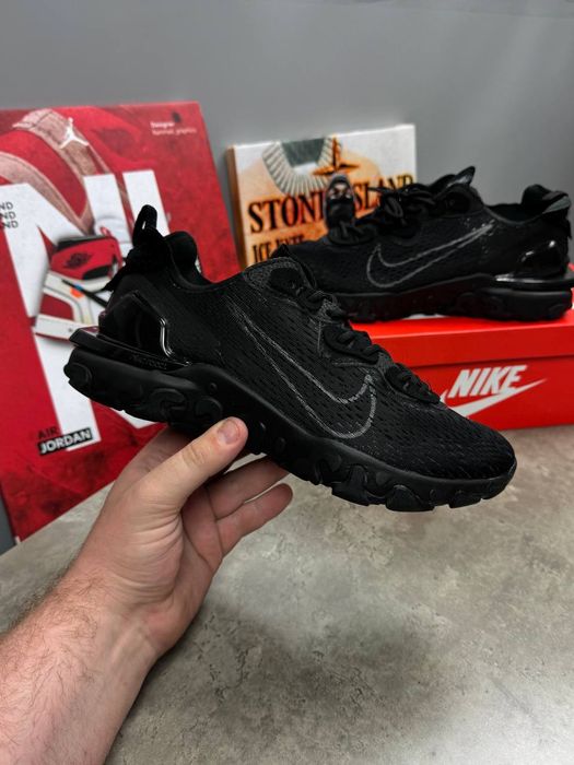 ‼️БЕЗ ПЕРЕДОПЛАТИ‼️ Кросівки Nike React Vision Black | Оригінал. ( 40-45)