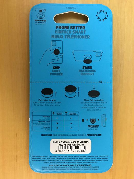 Pop Grip for Mobile Phone (with Pandas) - NEW - Shipping Included64738204641793123