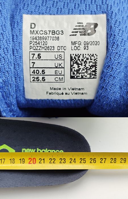 Беговые кроссовки шифровки New Balance XC7