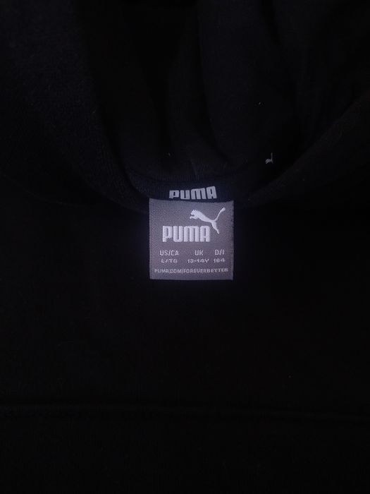 Bluza Puma czarna z kapturem rozmiar 164