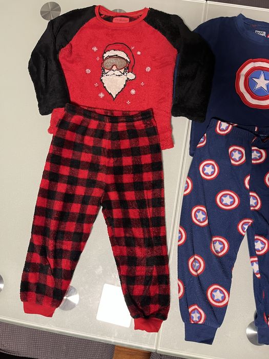 Lote Conjunto 4 Pijamas 2-3 anos Star Wars Marvel Natal Mickey