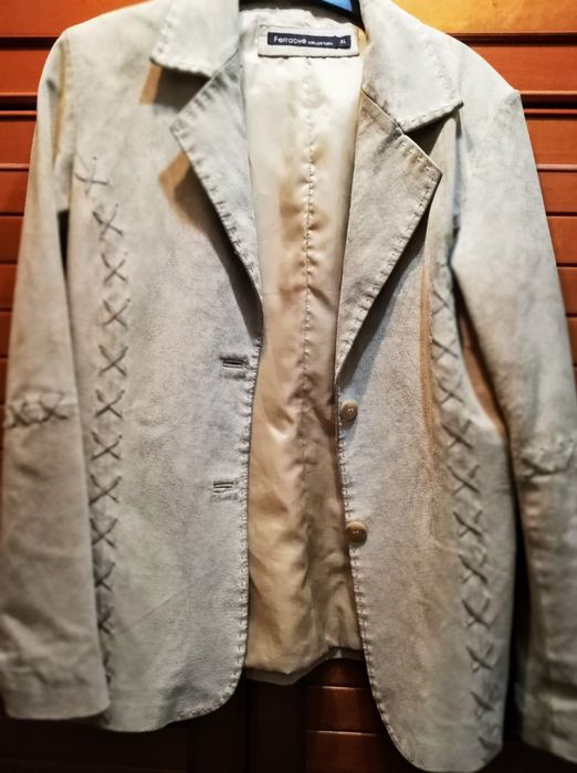 Casaco pele genuína