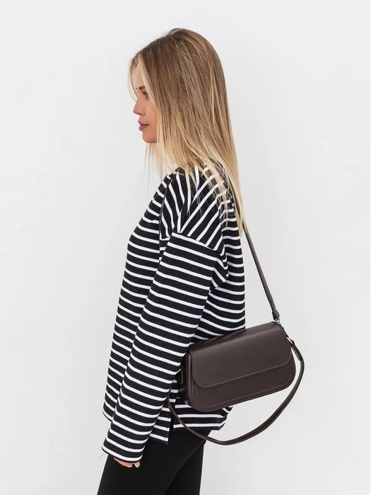 Сумка кросбоді шоколадний колір