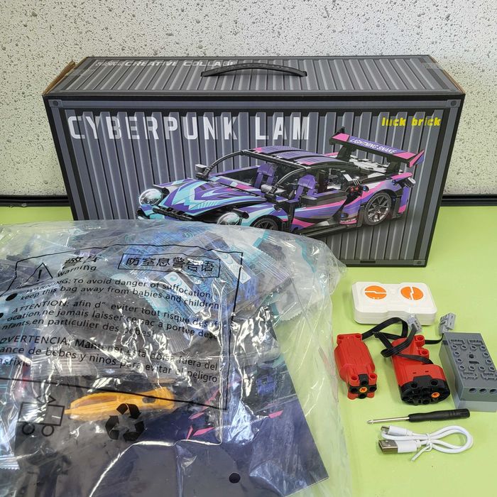 Лего на радіокеруванні Порше 911 кіберпанк з пультом 1116детал Technic