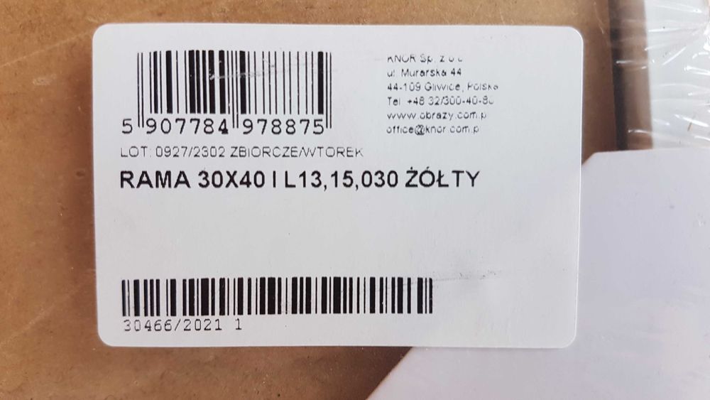 Ramka na zdjęcia ramy na obrazy 30x40 cm Knor nowe