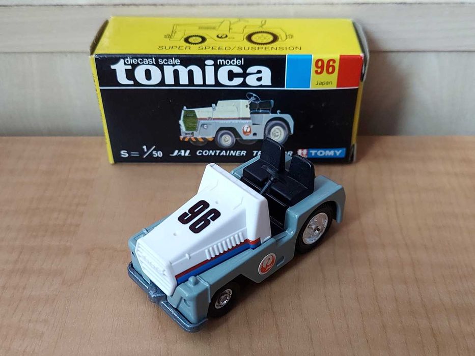 Tomica Toyota JAL Container Tractor 96-1 Made in Japan