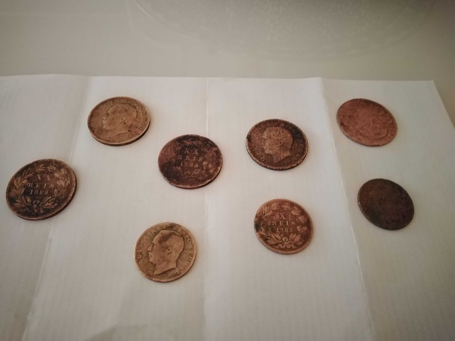 Moedas de 20 e 10 Reis