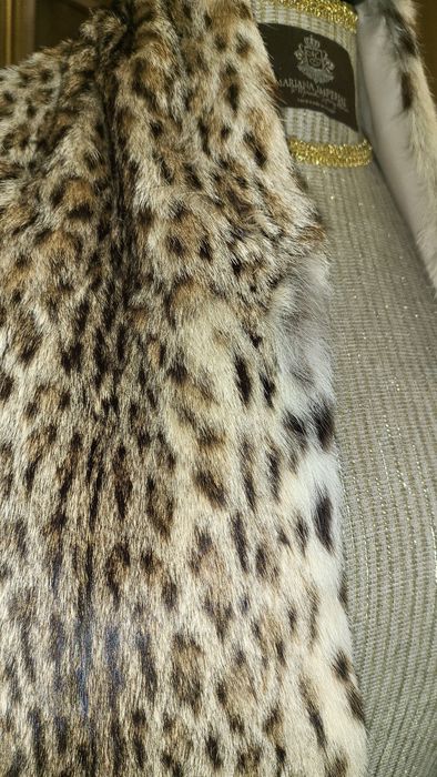 Cachecol/ echarpe  pêlo autêntico Lippi Kat lince