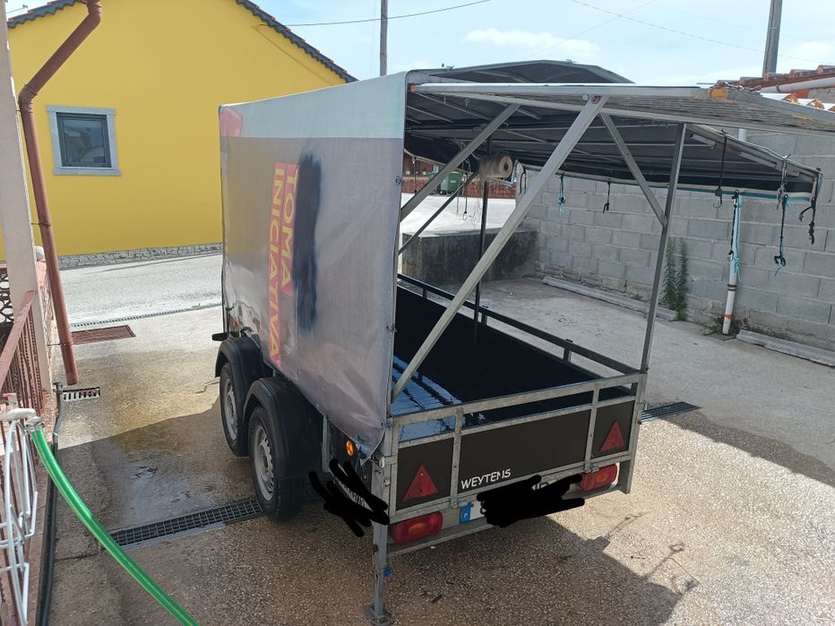 Atrelado Reboque 2 Eixos 750kg | Rodado Duplo | Lona | 2,58m