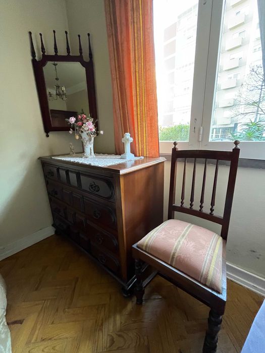 Quarto Casal Completo - madeira de mogno