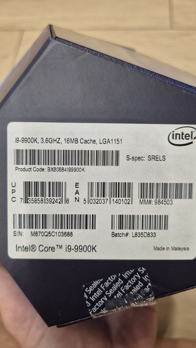 Intel core i9 9900k