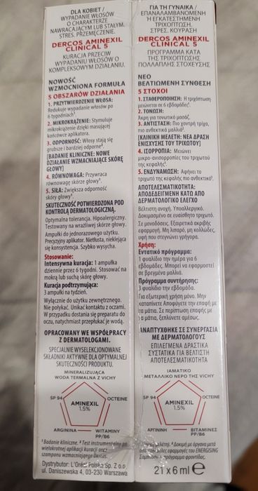 Ampolas (21) antiqueda de cabelo da Vichy para Mulher NOVO