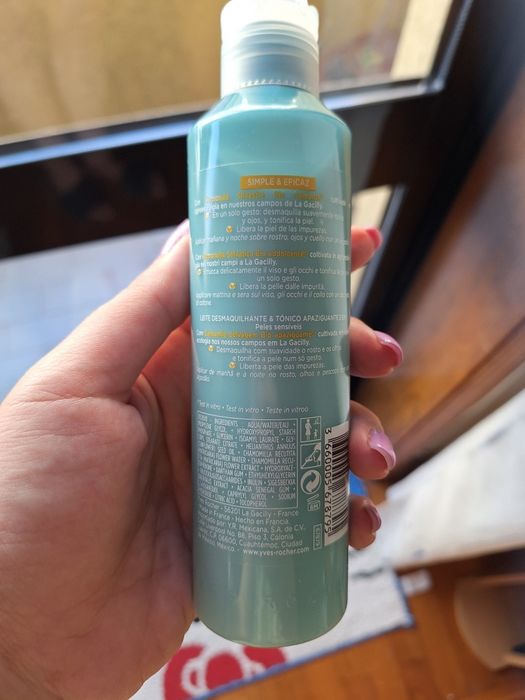 2em1 Leite Desmaquilhante & Tónico Apaziguante Yves Rocher 200ml