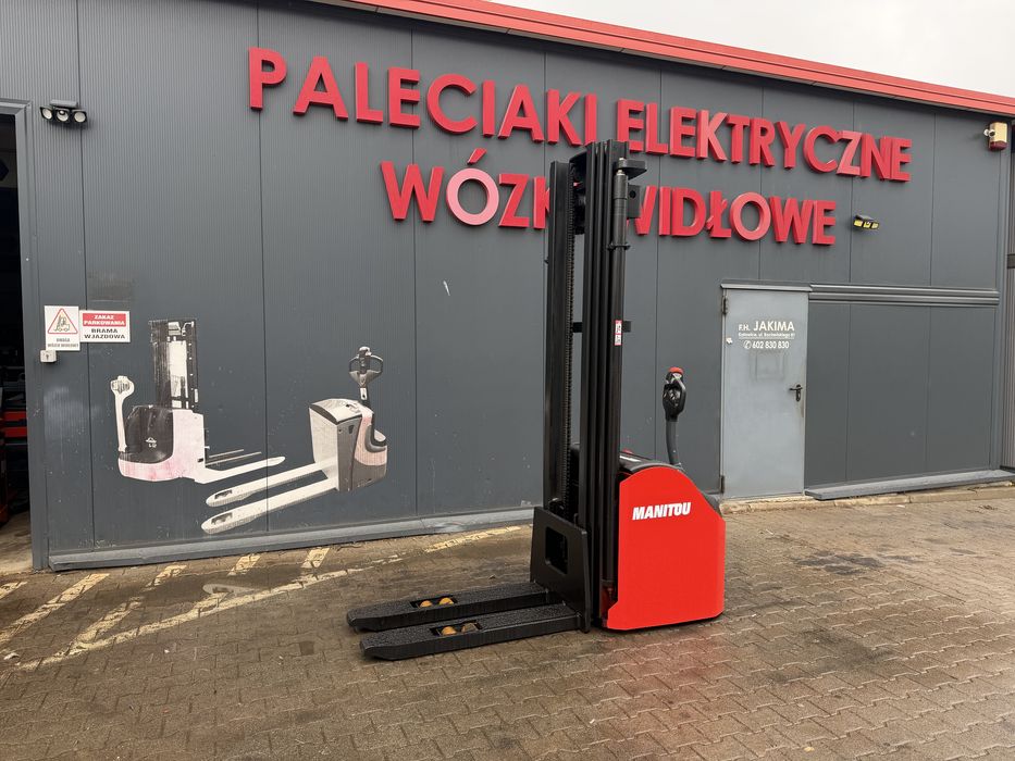 Paleciak elektryczny Manitou 600 cm 2000 kg 2016 r wózek Manitou sztaplarka