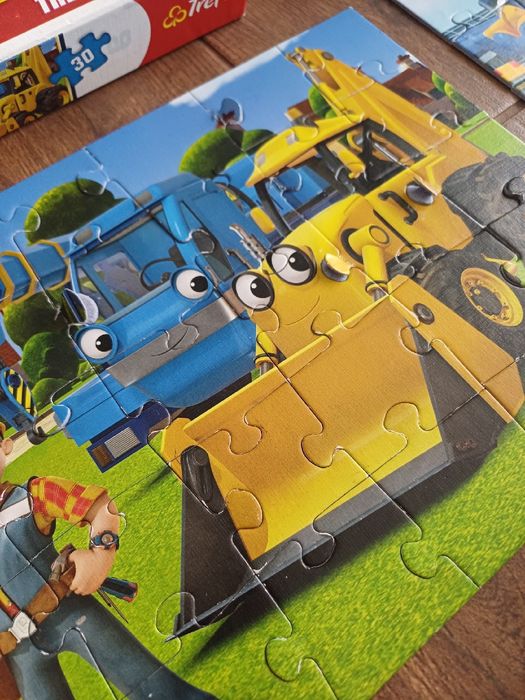 Puzzle Trefl 3 x 30 elementów Bob Budowniczy Myszka Miki Super Wings