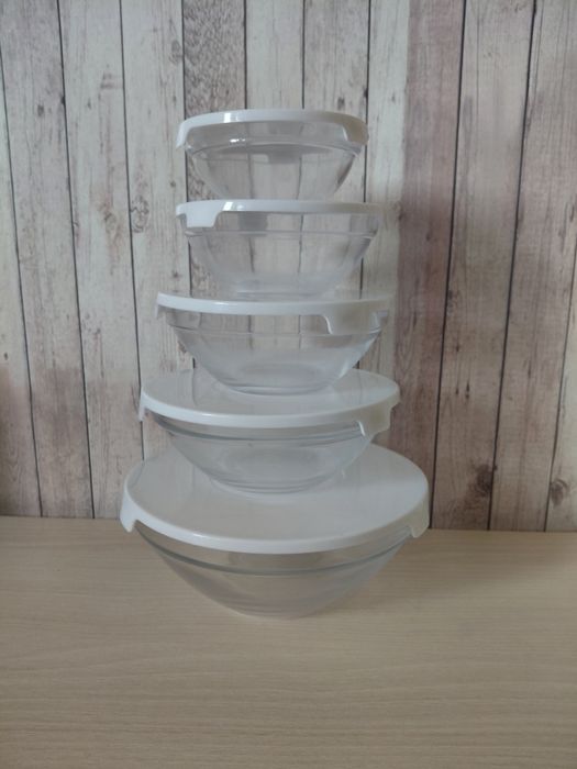 Conjunto de 5 taças de vidro