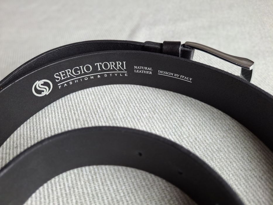 Ремінь чоловічий натуральна шкіра Sergio Torri