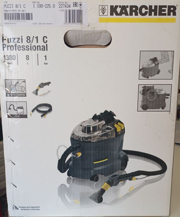 Limpa estofos, Karcher Profissional Puzzi 8/1C