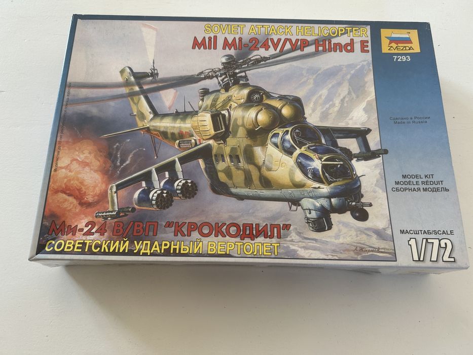 Helikopter Mil Mi-24 Hinde E model do sklejenia Zvezda 7293
