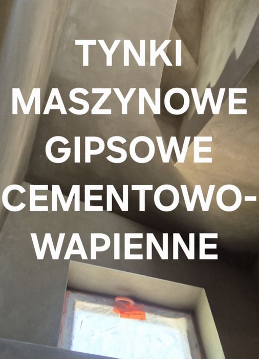 Tynki maszynowe gipsowe cementowo-wapienne