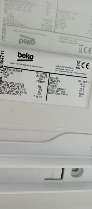 Холодильник Beko CNA365E20P