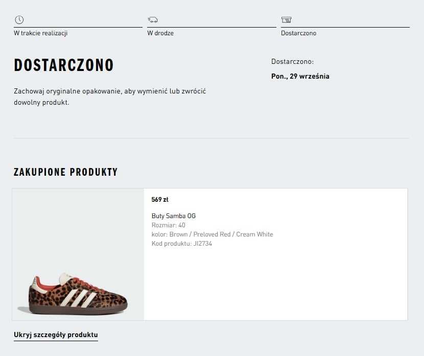 Adidas samba OG Preloved Red Leopard NOWE