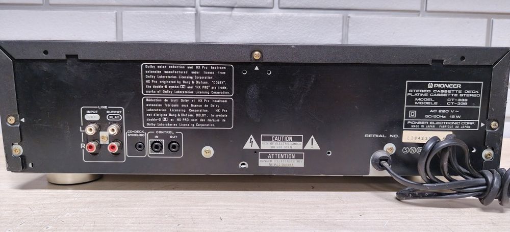 Magnetofon deck PIONEER CT-339