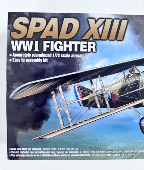 Samolot Spad Xlll model 1:72 Academy 12446