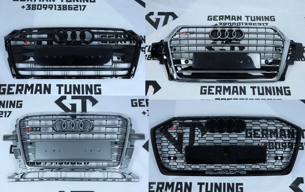 Решотка радиатора ауди решітка ауді audi a1a3a4a5a6a7a8q5q3q7s6rs4sq5