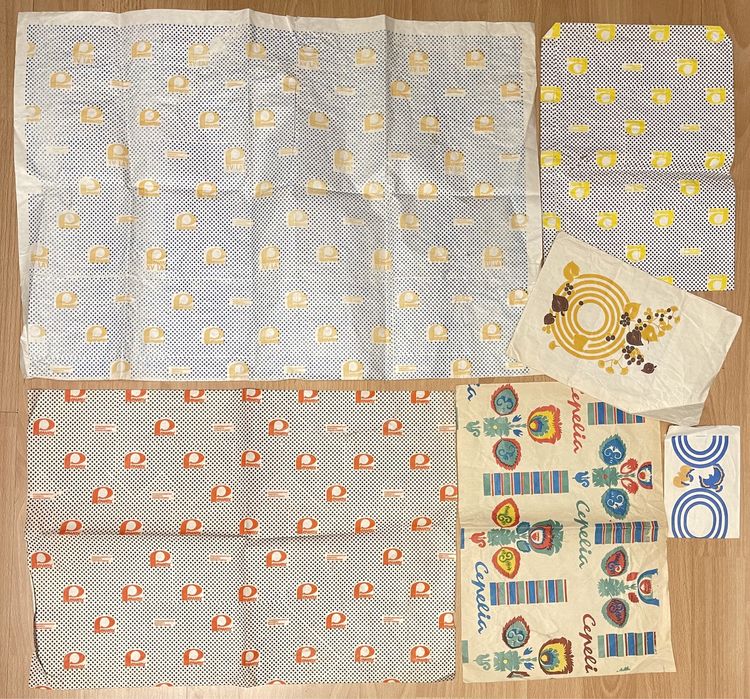 Stary papier pakowy torby Pewex Cepelia PRL