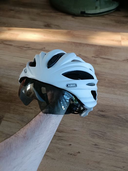 Kask kolarski Abus In Vizz 60 63 rowerowy wizjer okulary rower ochronn