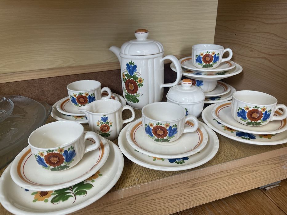 Kultowy serwis kawowy retro z lat 70. NRD (GDR)
