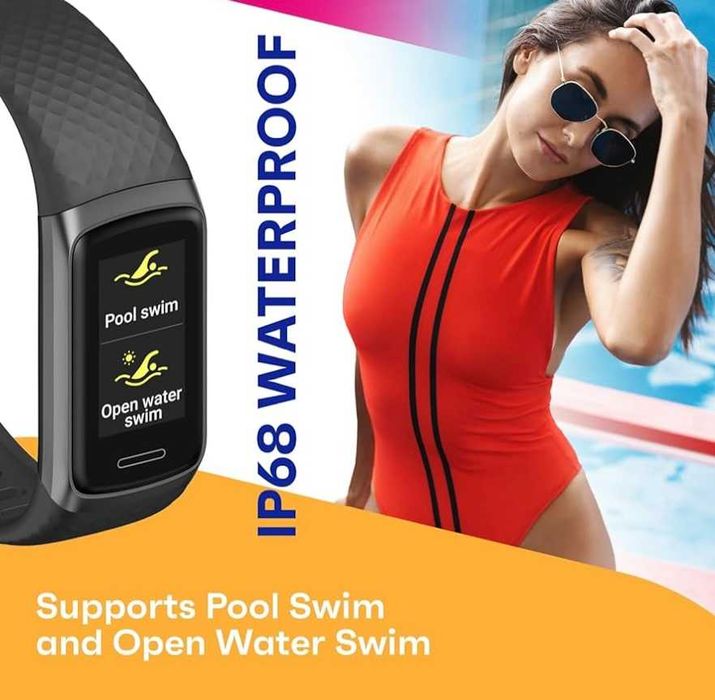 Smart opaska sportowa OCTANDRA Active 2 Fitness IP68 czarna