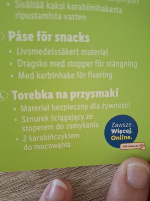 Torebka na przysmaki