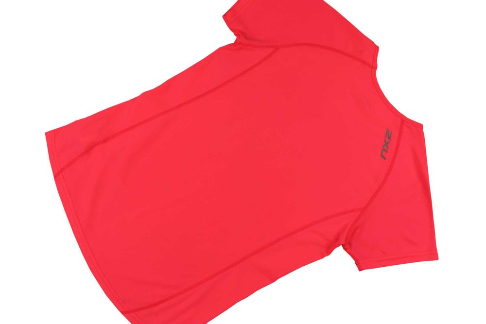2XU luźna koszulka sportowa neonowa morela S