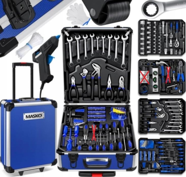 Walizka z narzędziami 969 elementów