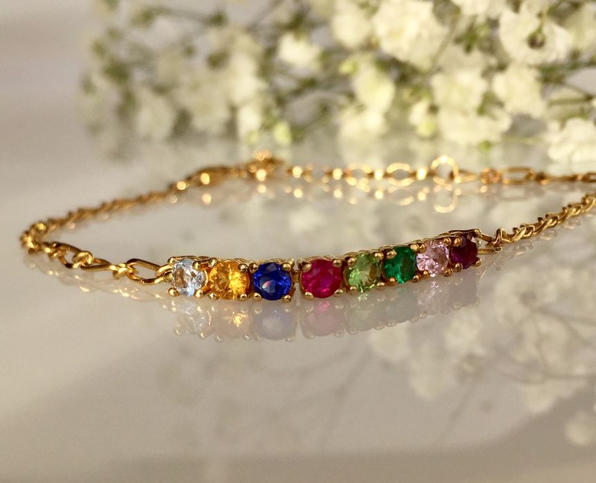 Знижка! Позолочений браслет Thomas Sabo, кристали,