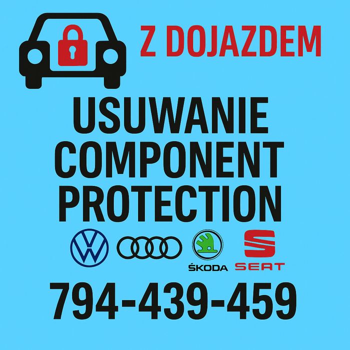 Usuwanie ochrony komponentów – VW Audi Skoda Seat | Dojazd